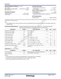 HSP43220JC-33Z Datasheet Page 17