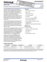 HSP45116AVC-52Z Datasheet Cover