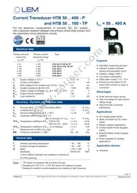 HTB 50-P Datasheet Cover