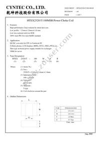 HTEX25201T-100MSR Datasheet Cover