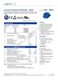 HTFS 800-P Datasheet Cover