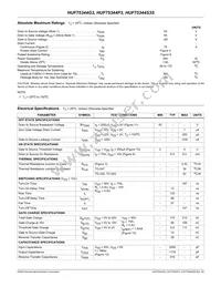 HUF75344S3ST Datasheet Page 2