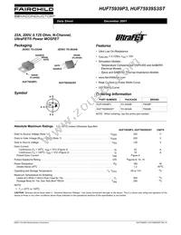 HUF75939P3 Datasheet Cover