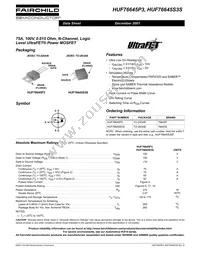 HUF76645P3 Datasheet Cover