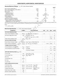 HUFA75307P3 Datasheet Page 2