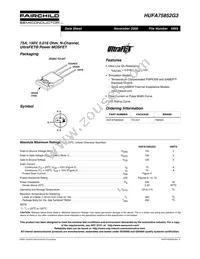 HUFA75852G3 Datasheet Cover