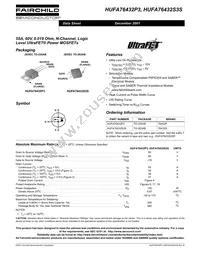 HUFA76432S3ST Datasheet Cover