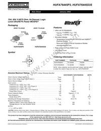 HUFA76445S3ST Datasheet Cover