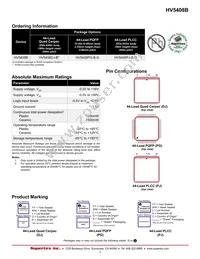 HV5408PJ-B-G Datasheet Page 2