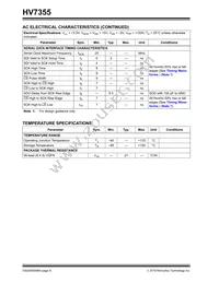 HV7355K6-G Datasheet Page 6