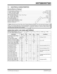 HV7361LA-G Datasheet Page 3