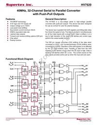 HV7620PG-G Datasheet Cover