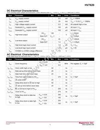 HV7620PG-G Datasheet Page 3