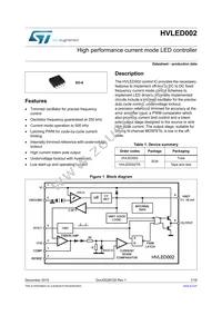 HVLED002 Datasheet Cover