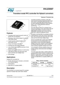 HVLED007TR Datasheet Cover