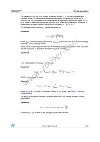 HVLED807PF Datasheet Page 21