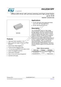 HVLED815PF Datasheet Cover