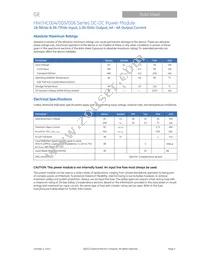HW010A0F1-SRZ Datasheet Page 2