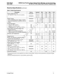 HW025FG Datasheet Page 3