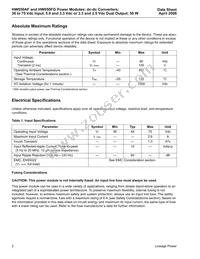 HW050FG Datasheet Page 2