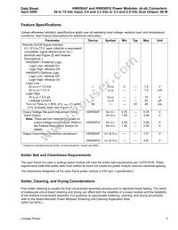 HW050FG Datasheet Page 5