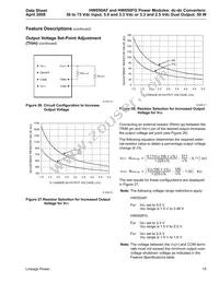 HW050FG Datasheet Page 15