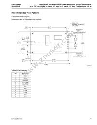 HW050FG Datasheet Page 21