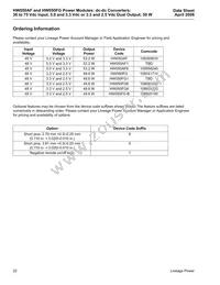 HW050FG Datasheet Page 22