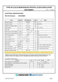 HX21480001 Datasheet Page 3