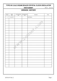 HX31330001 Datasheet Page 2