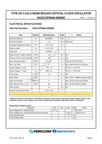 HX3212F0040.000000 Datasheet Page 3