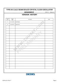 HX3425001Z Datasheet Page 2