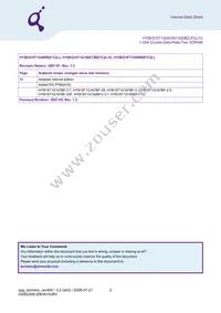 HYB18T1G800BF-3S Datasheet Page 2