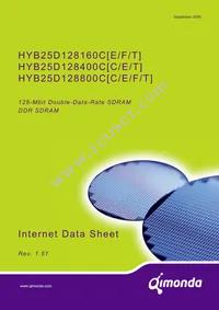 HYB25D128800CE-6 Datasheet Cover