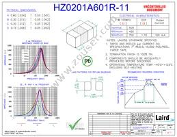 HZ0201A601R-11 Datasheet Cover