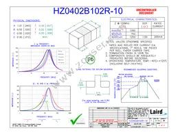 HZ0402B102R-10 Datasheet Cover