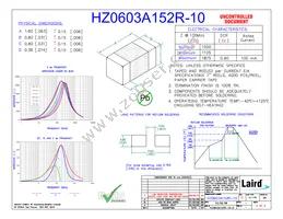 HZ0603A152R-10 Datasheet Cover