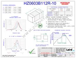 HZ0603B112R-10 Datasheet Cover