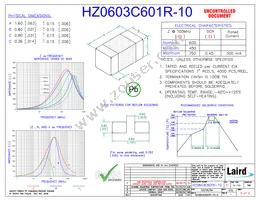 HZ0603C601R-10 Datasheet Cover