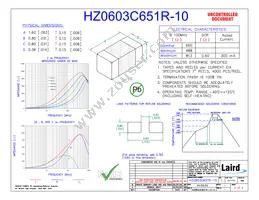 HZ0603C651R-10 Datasheet Cover