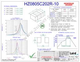 HZ0805C202R-10 Datasheet Cover