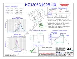 HZ1206D102R-10 Datasheet Cover