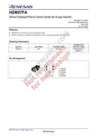 HZM27FATL-E Datasheet Cover