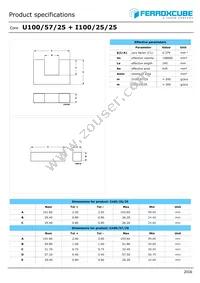 I100/25/25-3C90-/G6 Datasheet Cover