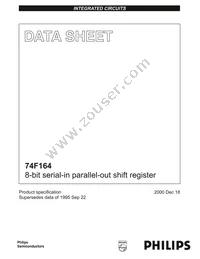 I74F164N Datasheet Cover