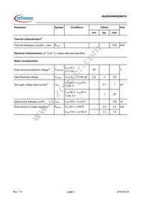 IAUS240N08S5N019ATMA1 Datasheet Page 2