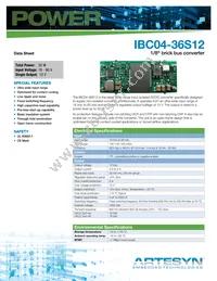 IBC04-36S12-J Datasheet Cover