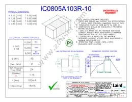 IC0805A103R-10 Datasheet Cover