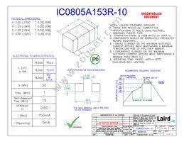 IC0805A153R-10 Datasheet Cover
