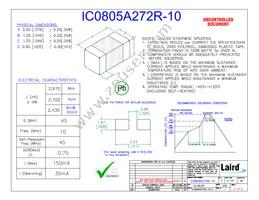 IC0805A272R-10 Datasheet Cover